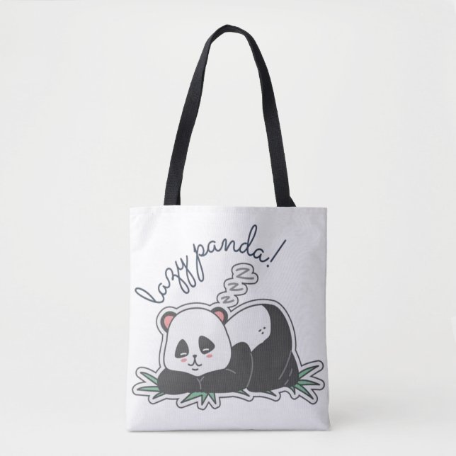 Tote Bag Lazy Panda (Devant)