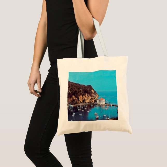 Tote Bag ldp PÈRE NOËL CATALINA ISLAND - port - (Devant (produit))