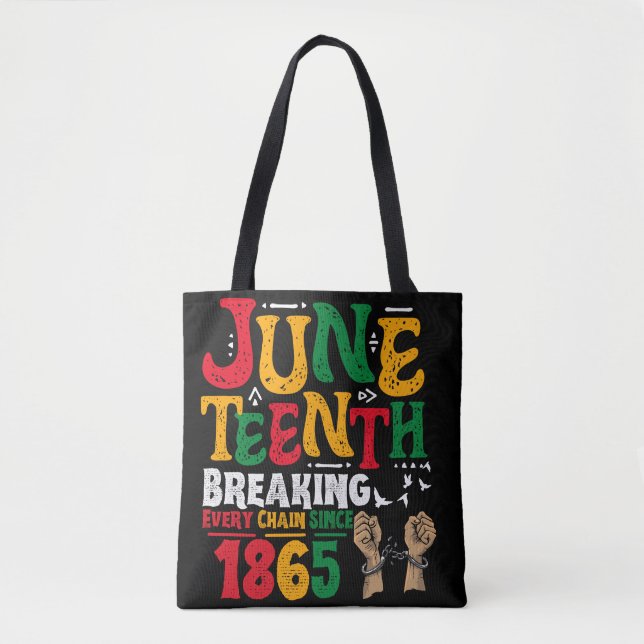Tote Bag Le 11° juin brisant chaque chaîne depuis 1865 Libe (Devant)