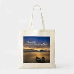 Tote Bag Le 46:10 de psaume soit toujours et sait que je