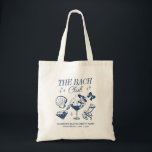 Tote Bag Le Bach Club Beach Wedding Bachelorette Party<br><div class="desc">Faites un peu de plaisir à votre prochaine soirée de bachelorette avec ce magnifique design de soirée de bachelorette de plage. Que vous fêtiez une balade à la plage, une douche nuptiale, des vacances pour filles ou un fiançailles d'amis, ce design personnalisé de bachelorette de plage est l'ajout parfait à...</div>