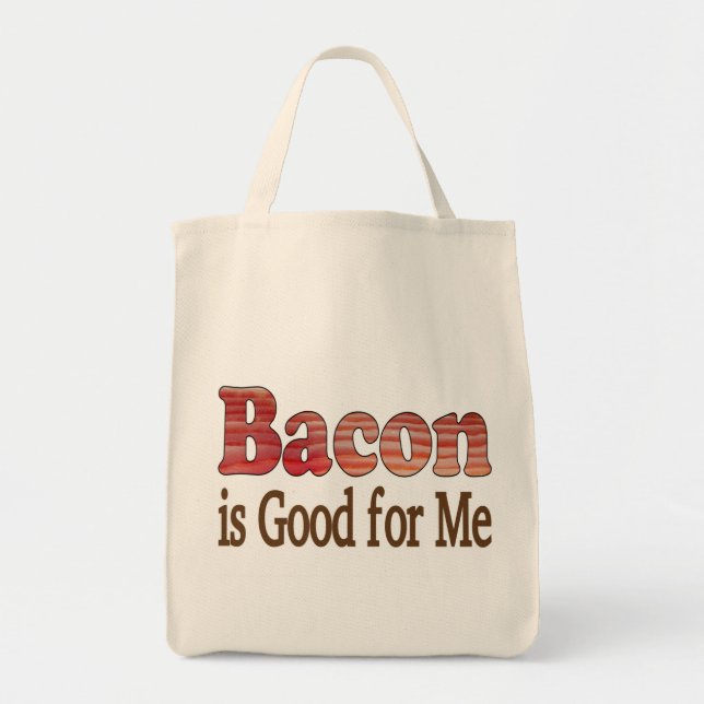 Tote Bag Le bacon est bon pour moi (Devant)