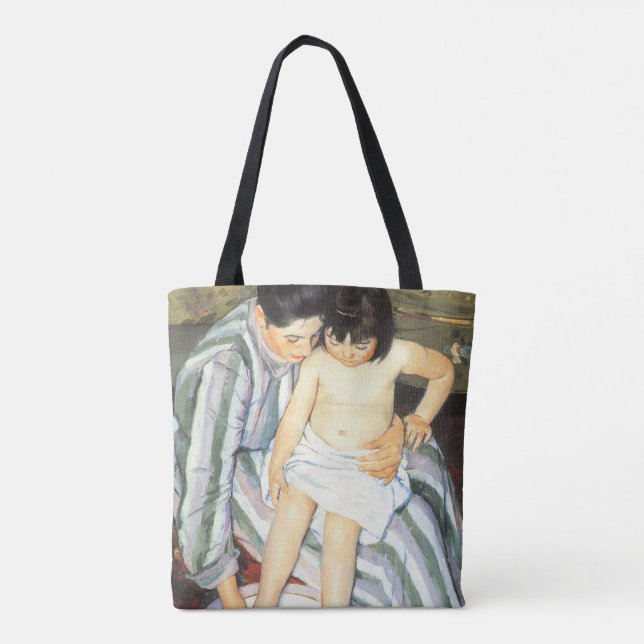 Tote Bag Le bain de l'enfant par Mary Cassatt Impressionnis (Dos)