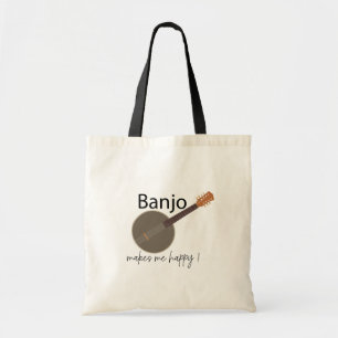 Tote Bag Le Banjo Me Rend Heureux