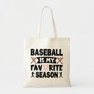Tote Bag Le baseball est ma saison préférée Vintage tendanc