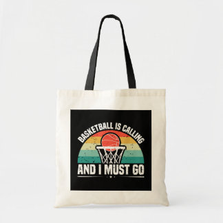 Tote Bag Le basket m'appelle et je dois y aller