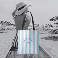 Le Beach Club Crest Blue Cabana Stripe