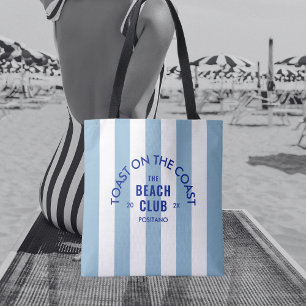 Tote Bag Le Beach Club Toast Sur La Bleue Côtière