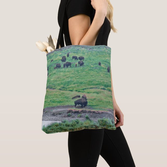 Tote Bag Le bison américain (De près)