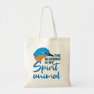 Tote Bag Le Bluebird Est Mon Esprit Animal Bleu Bird