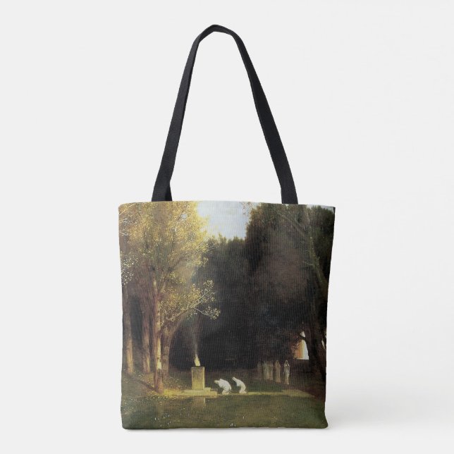 Tote Bag Le Bois sacré par Arnold Böcklin, Art ancien (Dos)