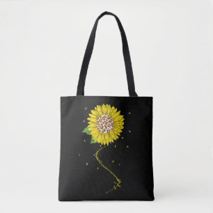 Tote Bag Le bonheur est d'être un méme floral Mimi mère