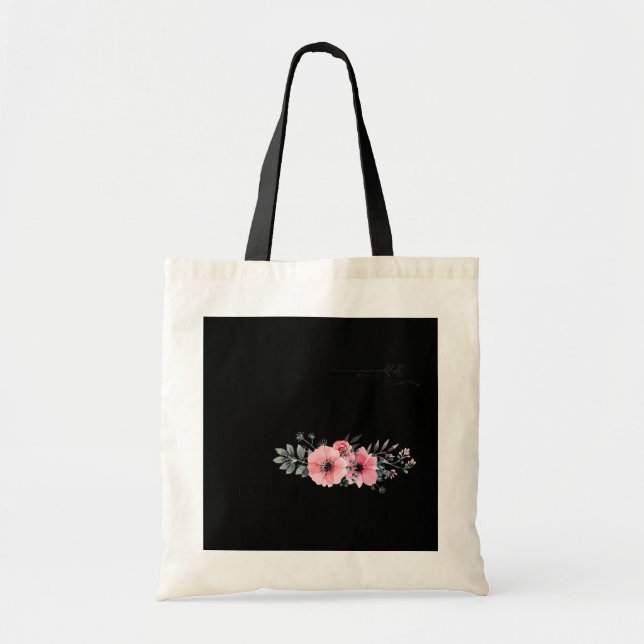 Tote Bag Le bonheur est d'être une fête des mères de Fleurs (Devant)