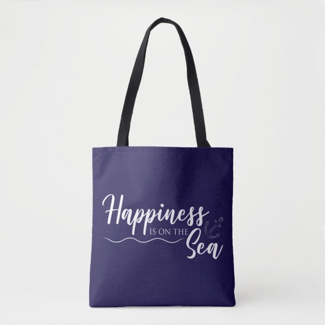 Tote Bag Le bonheur est en mer (Devant)
