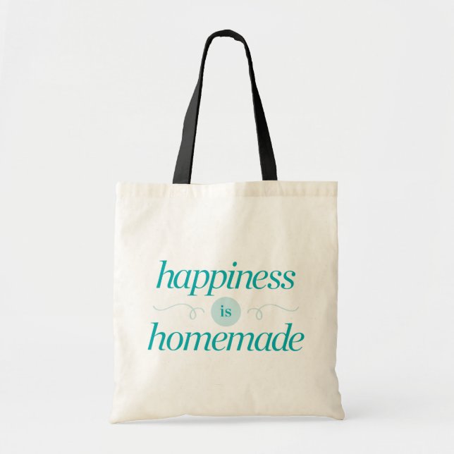 Tote Bag Le bonheur est fait maison (Devant)