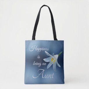 Tote Bag Le bonheur floral élégant est d'être une tante
