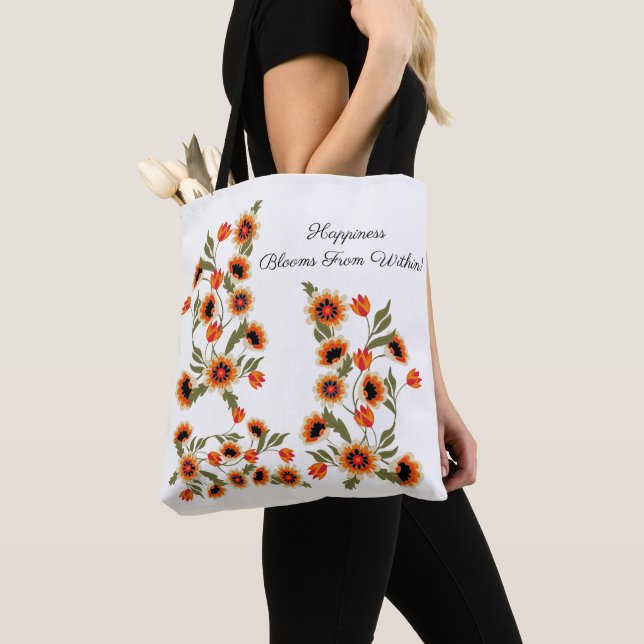 Tote Bag Le bonheur moteur scandinave s'épanouit de l'intér (De près)