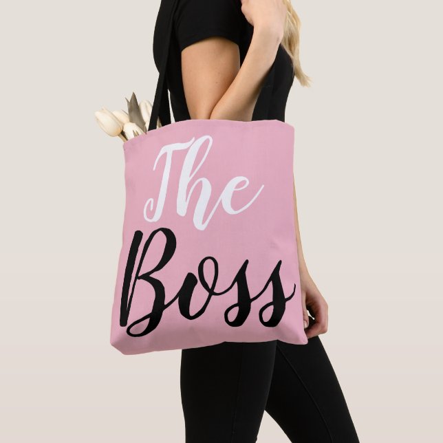 Tote Bag Le Boss tout-imprimé (De près)