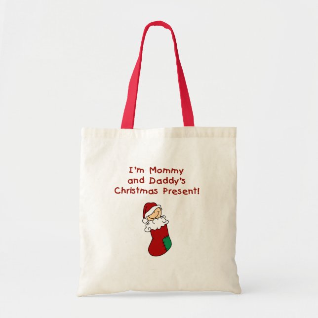 Tote Bag Le cadeau de Noël de maman et papa (Devant)