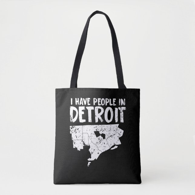 Tote Bag Le cadeau Michigan drôle de Detroit est maison (Devant)