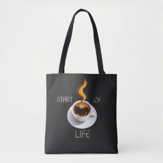 Tote Bag Le café est le début de la vie