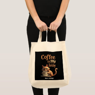 Tote Bag Le café est mon passe-temps Un mélange de passion 