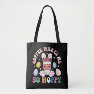 Tote Bag Le café me rend tellement heureux comme un lapin d