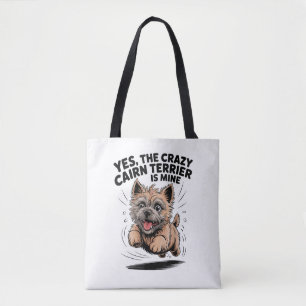 Tote Bag Le Cairn Terrier fou est à moi