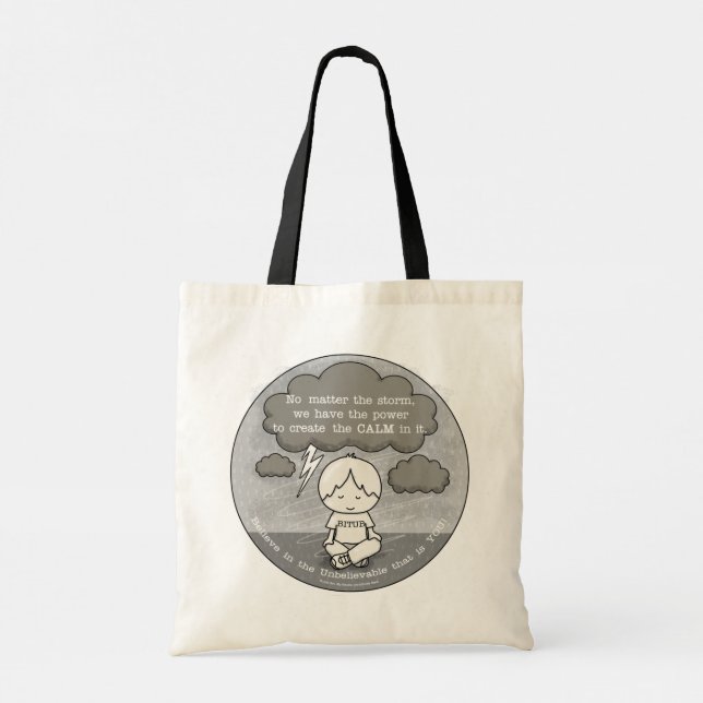 Tote Bag Le calme dans la tempête (Dos)