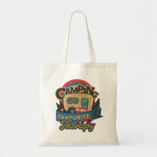 Tote Bag Le Camping Est Ma Thérapie Préférée