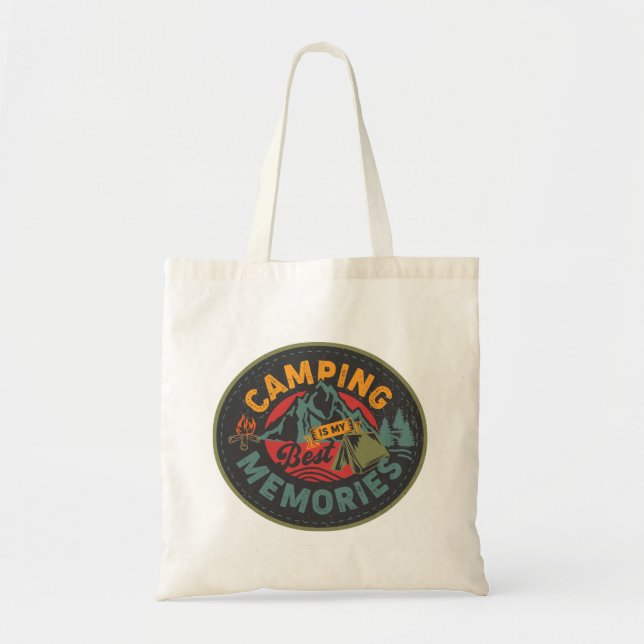 Tote Bag Le Camping Est Mon Meilleur Souvenir (Devant)
