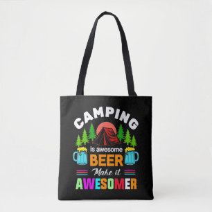 Tote Bag Le camping est une bière géniale, rendons-la encor
