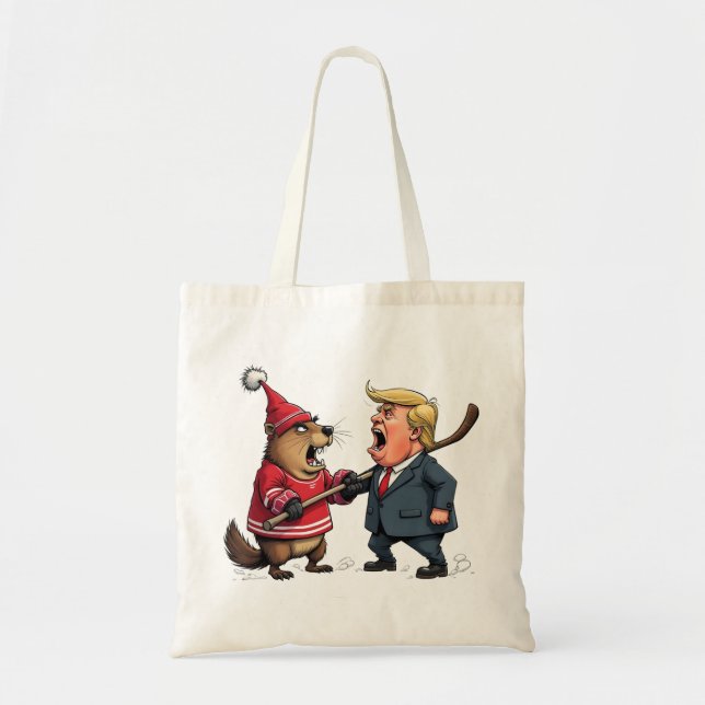 Tote Bag Le Canada lutte contre Trump (Devant)