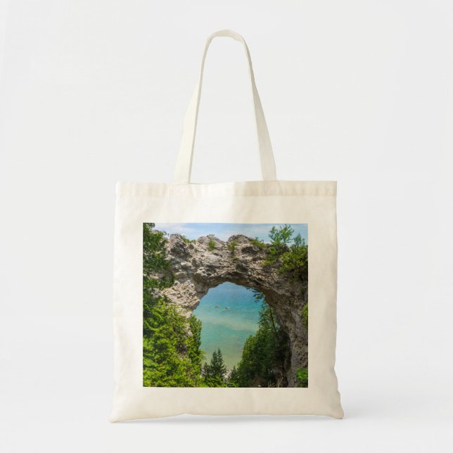Tote Bag Le Canoë À Arch Rock (Devant)