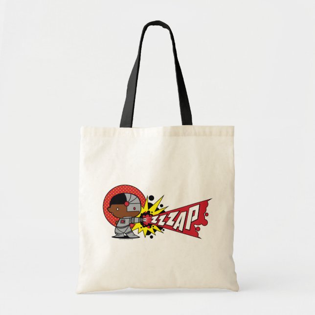 Tote Bag Le canon Cybernétique de Chibi Cyborg (Devant)