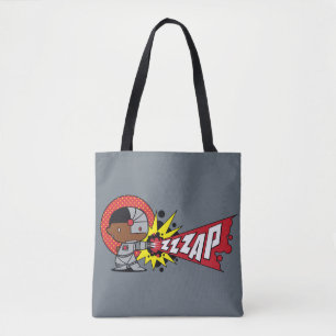 Tote Bag Le canon Cybernétique de Chibi Cyborg