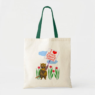 Tote Bag Le castor canadien aime Île-du-Prince-Édouard