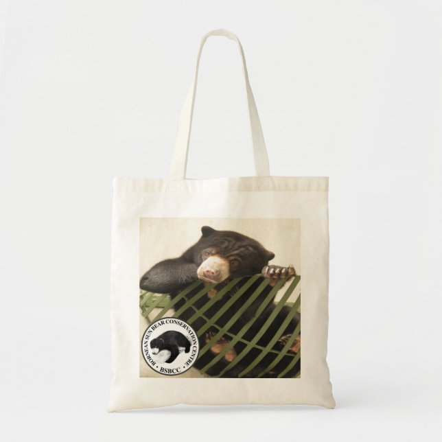 Tote Bag Le centre de conservation d'ours de Bornean Sun (Devant)