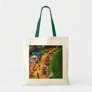 Tote Bag Le champ d'exercice de golf par John hésitent