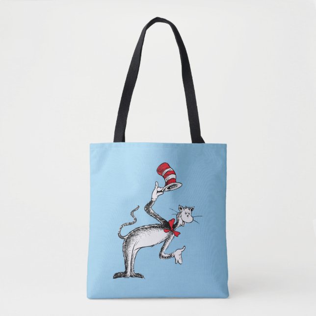 Tote Bag Le Chat Chapeauté s'incline (Devant)