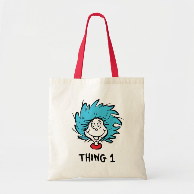 Tote Bag Le Chat dans le Chapeau | Chose numéro un (Devant)