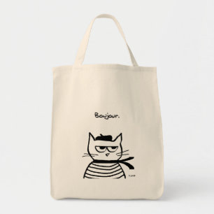 Tote Bag Le chat fâché est tellement très français