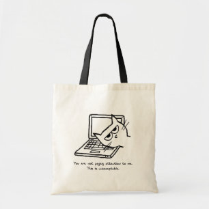 Tote Bag Le chat fâché exige l'attention - chat drôle