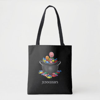 Tote Bag Le chaudron de sorcière pour Halloween