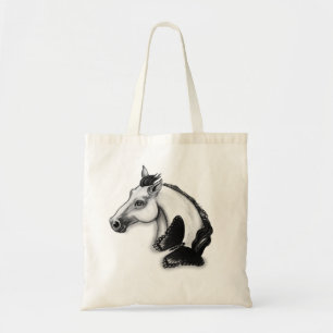 Tote Bag Le Cheval blanc et le papillon
