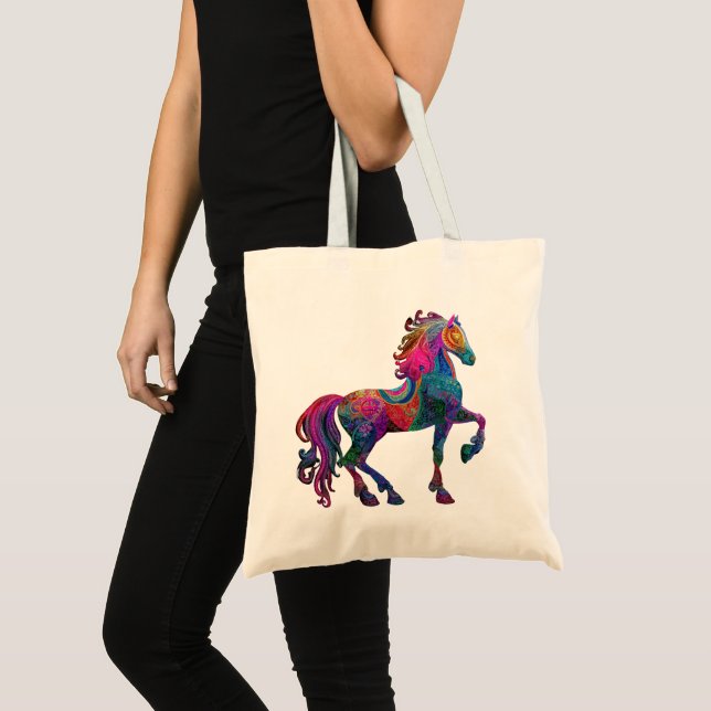 Tote Bag Le Cheval Brodé (Devant (produit))