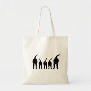 Tote Bag Le chien aboute la silhouette