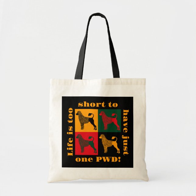 Tote Bag Le chien d'eau portugais intelligent (Devant)