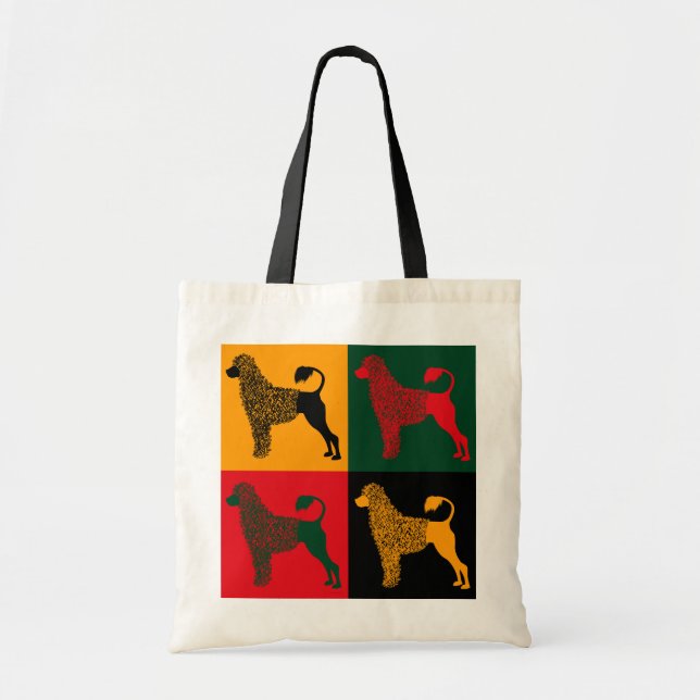 Tote Bag Le chien d'eau portugais intelligent (Devant)