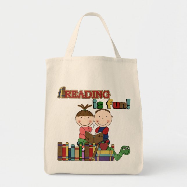 Tote Bag Le chiffre lecture de bâton d'enfants est (Devant)